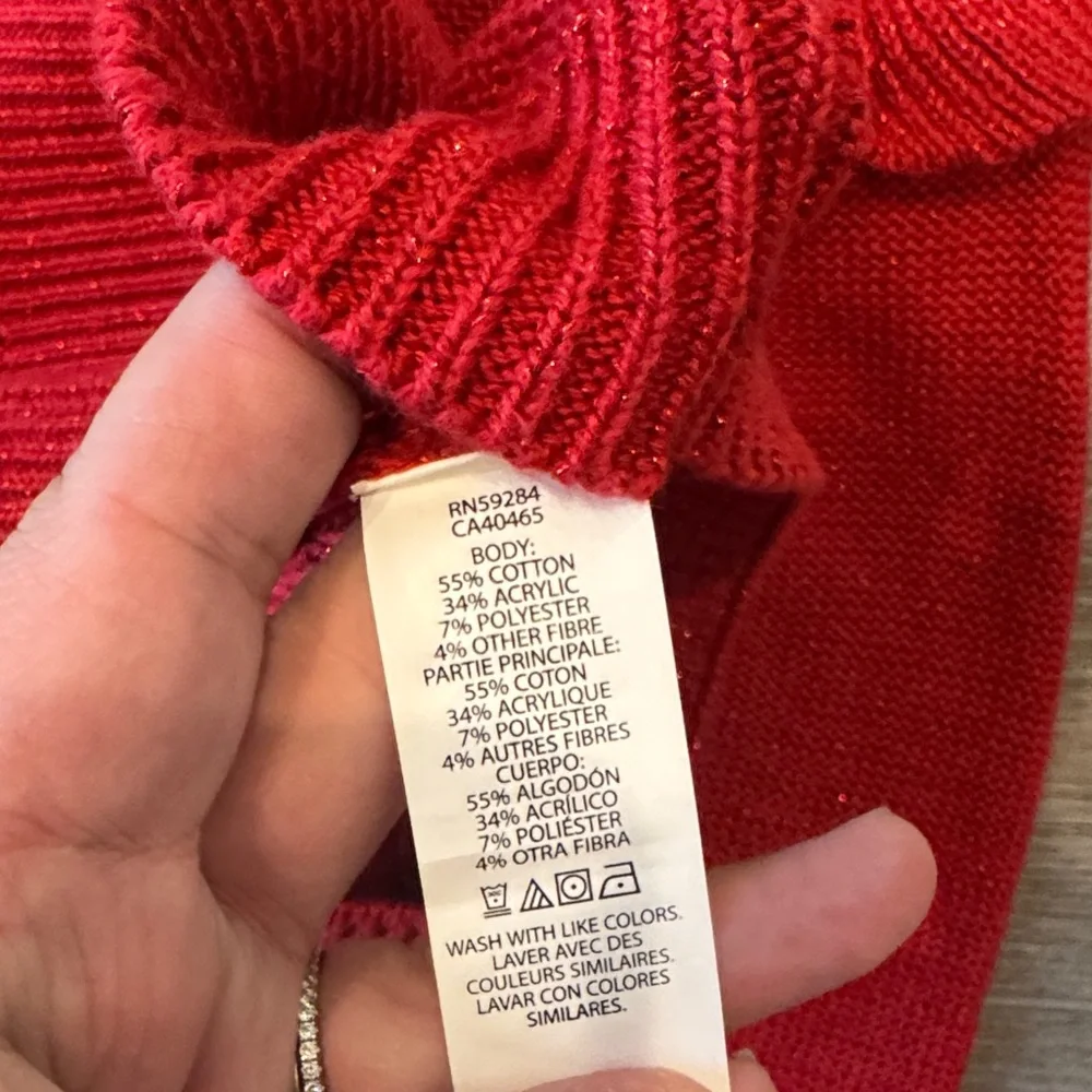 🆕 The Children’s Place Red Cable Knit Kids Dress Sz 4 G10